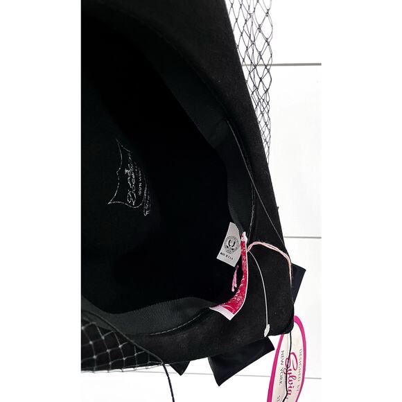 VTG 60’s Black Wool Hat Designed by Sylvia New York / St. Louis - Picture 15 of 15